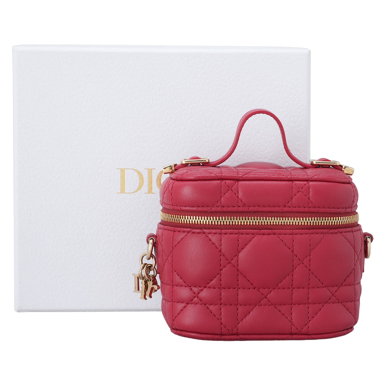 CHRISTIAN DIOR(USED)크리스찬디올 램스킨 마이크로 베니티